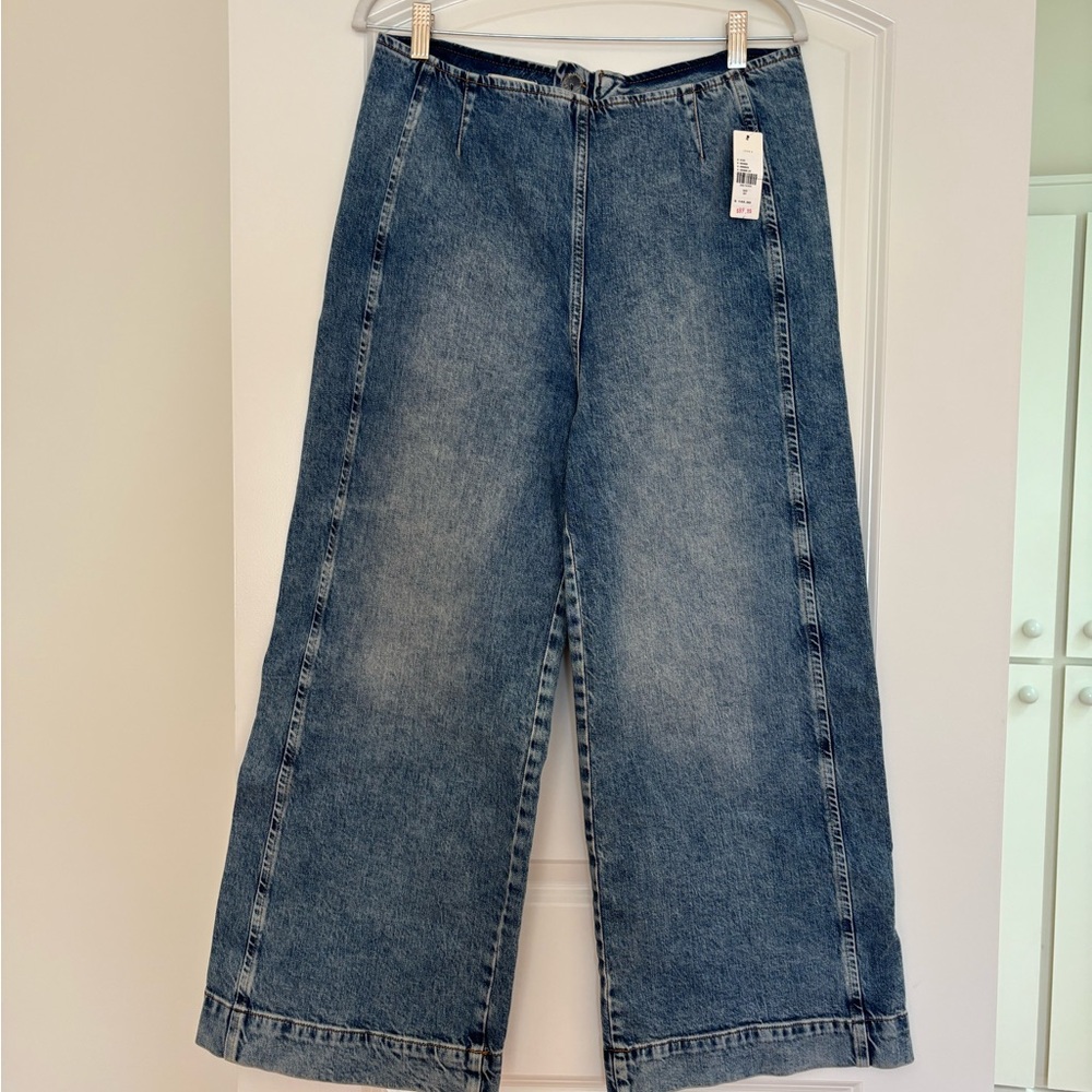 Pilcro Blue Wide Leg Jeans